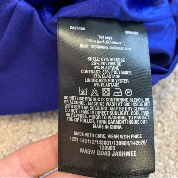 Ted Baker London Blue Midi Dress - Picture 14 of 16